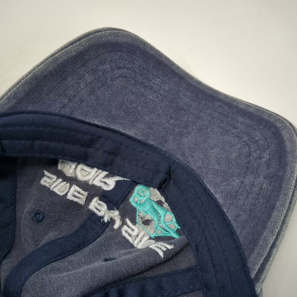 Blue White Baseball Cap Side By Side Hair Don't Care UTV Hat OSFM Slideback - Picture 8 of 9